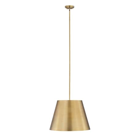 Z-Lite Lilly Pendant, 1-Light, 24 In.W x 18 In.H, Rubbed Brass/Rubbed Brass 2307-24RB